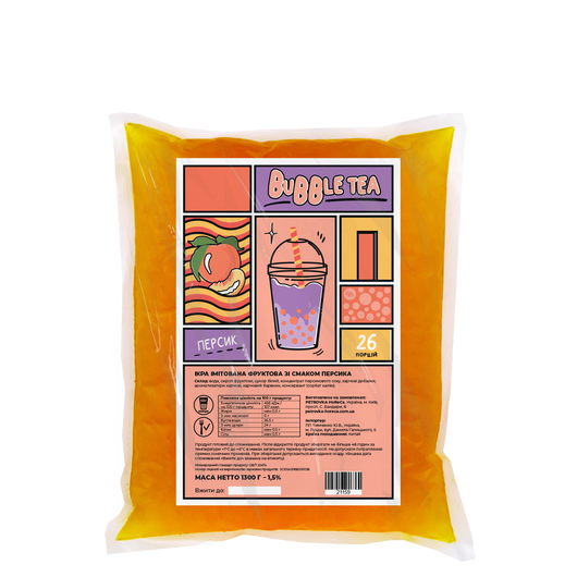 Bubble Tea шарики со вкусом персика 1,3 кг