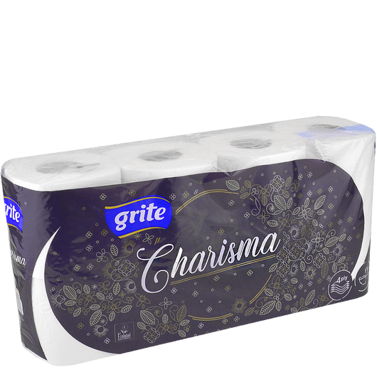 Бумага туалетная Grite Charisma 4 слоя 140 листов 8 рулонов
