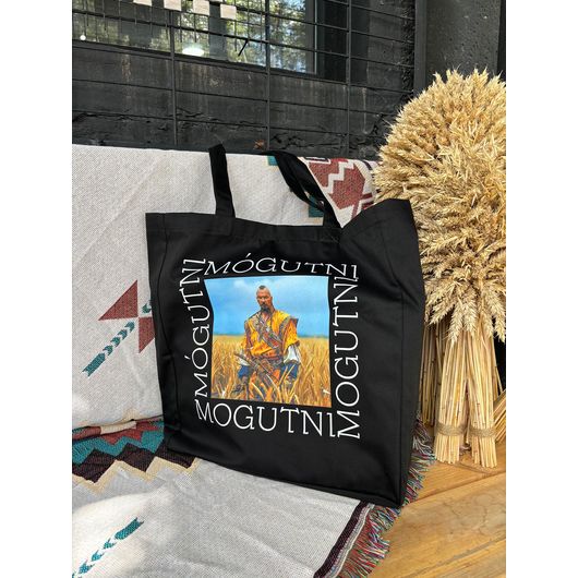 Экосумка Сумские поля черная саржа с бортиками, изображение 2