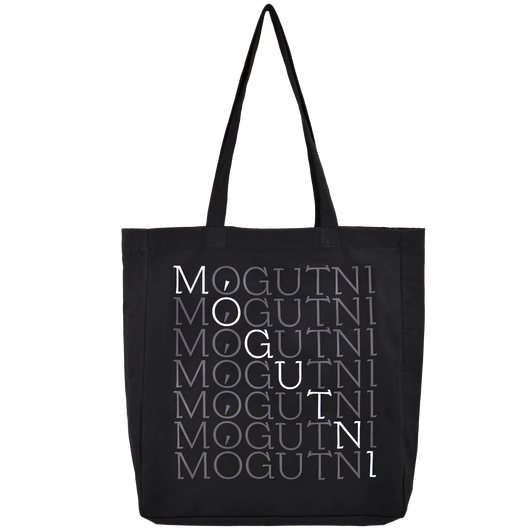 Экосумка MOGUTNI черная саржа с бортиками