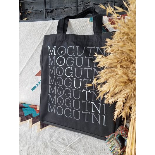 Экосумка MOGUTNI черная саржа с бортиками, изображение 2