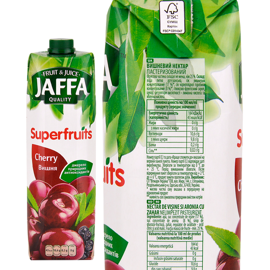 Нектар Jaffa вишневий 950мл, изображение 2