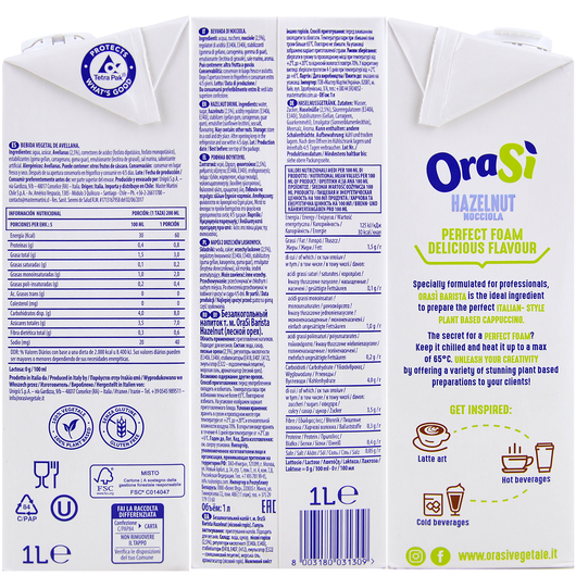 OraSi Молоко рослинне Лісовий Горіх 1,5% 1л, изображение 2