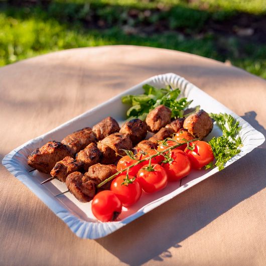 Тарілка картонна біла 220х150мм 100шт, изображение 3