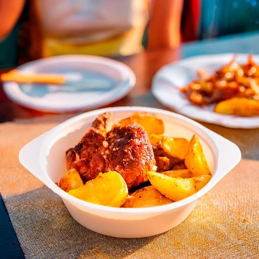 Тарілка склоподібна супова біла 500мл 10шт, изображение 3