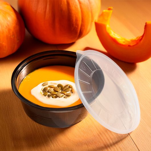 Супник черный D-110мм 510мл 25шт, изображение 3