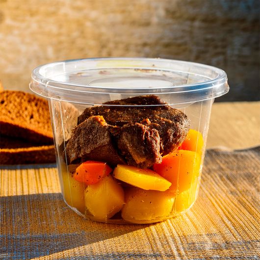 Супник ребристый прозрачный D-115мм 500мл 50шт, изображение 3