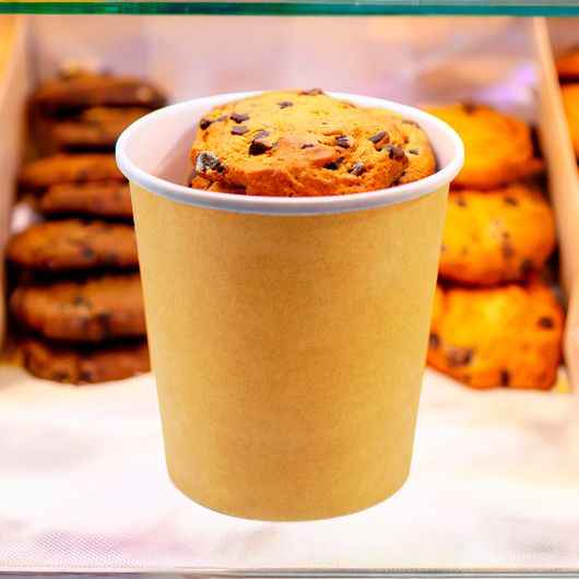 Супник крафт/білий D-90мм 375мл 50шт, изображение 3