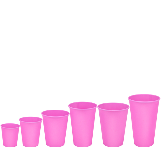 Стакан бумажный 500мл однослойный BUBBLEGUM 50шт, Размер стакана: 500, Цвет стакана: Розовый, изображение 3