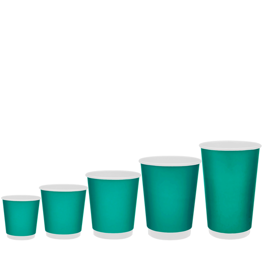 Стакан бумажный 400мл двухслойный Soft Touch бирюза 25шт, Размер стакана: 400, Цвет стакана: Бирюзовый, изображение 3