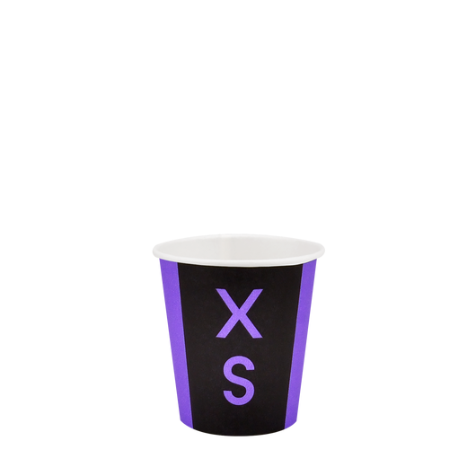 Стакан паперовий 110мл одношаровий XS фіолетовий 50шт