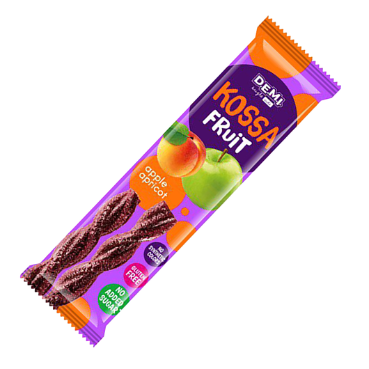 Цукерки Kossa Fruit пастила фруктова з соком абрикоса 15г