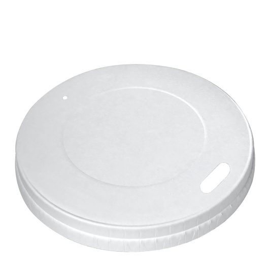 Крышка бумажная для стаканов D-90 белая 50шт, Материал: Картон, Диаметр крышки, мм: 90, Цвет крышки: Белый, Инд. упаковка: Нет, изображение 2