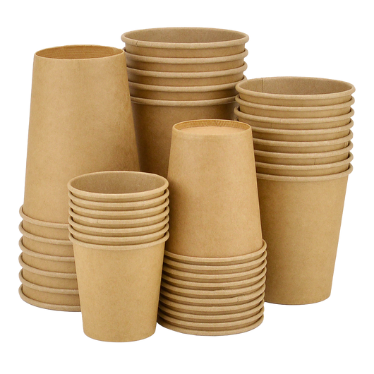 Стакан паперовий 180мл одношаровий крафт 80шт, Розмір стакана: 180, Колір стакана: Крафт, изображение 2