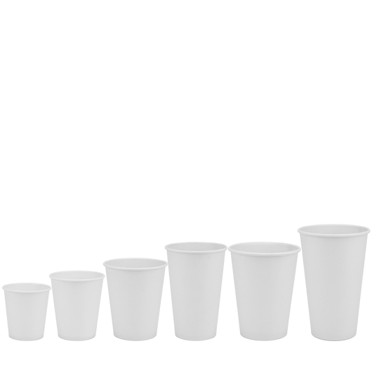 Стакан бумажный 500мл однослойный белый W 35шт, изображение 3
