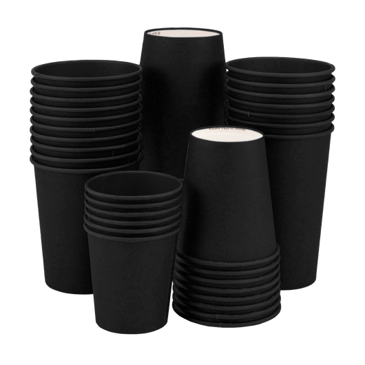 Стакан паперовий 110мл одношаровий Black in Black 50шт, Розмір стакана: 110, Колір стакана: Чорний, изображение 2