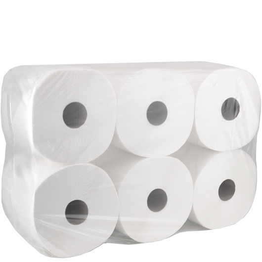Папір туалетний Джамбо білий двошаровий 90м 12шт, изображение 2
