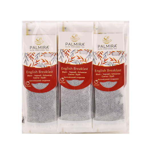 Чай чорний Англійський сніданок PALMIRA 10шт х 2,4г, изображение 3