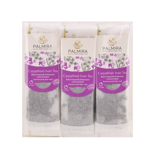 Чай чорний Карпатський Іван-чай PALMIRA 10шт х 2,2г, изображение 3
