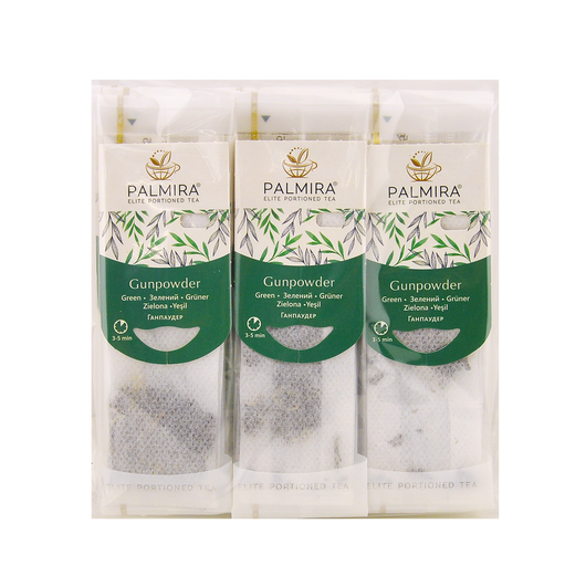 Чай зелений Ганпаудер PALMIRA 10шт х 2,4г, изображение 3