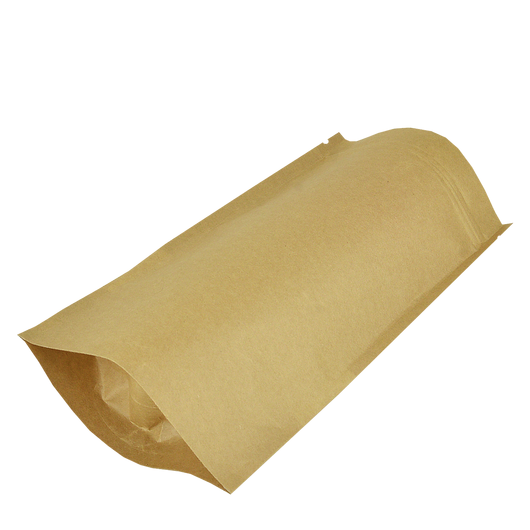 Упаковка дой-пак для кави/чаю 250г крафт+РЕ/zip-замок 140х240х40мм 10шт, изображение 2