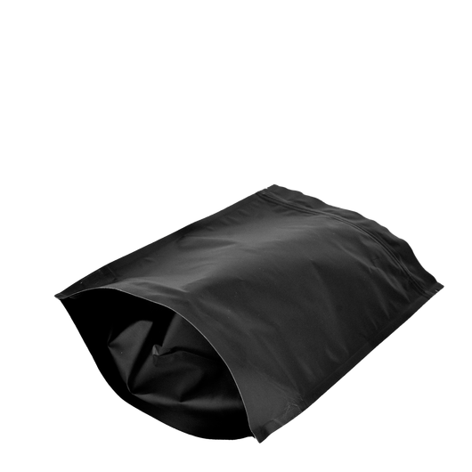 Упаковка дой пак для кофе/чая 250г черный+метал zip-замок 140х240х40мм 10шт, изображение 2