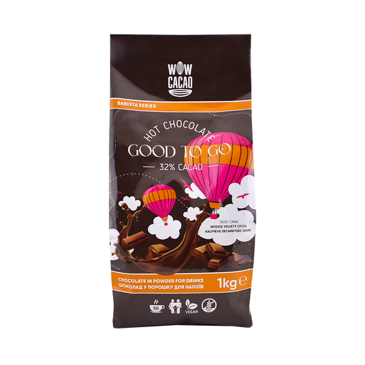 Горячий шоколад WOW CACAO Good To Go 32% 1кг