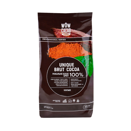 Какао порошок WOW CACAO Unique Brut 100% 1кг