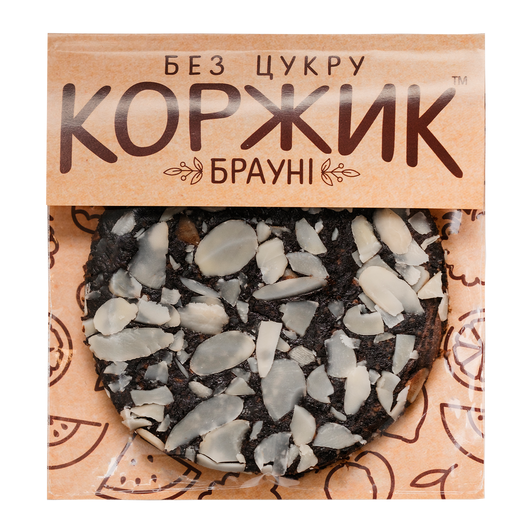 Коржик "Брауні" без цукру 45-50г