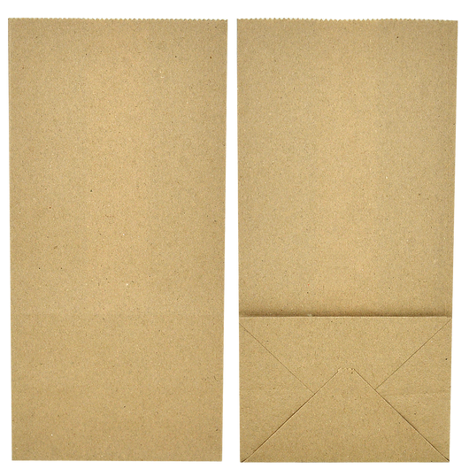 Паперовий пакет з прямокутним дном крафт 170х120х280мм 200шт, изображение 3