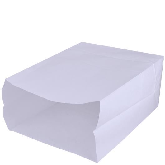 Паперовий пакет з прямокутним дном білий 260х150х350мм 100шт, изображение 2