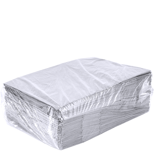 Паперовий пакет з прямокутним дном білий 260х150х350мм 100шт, изображение 4