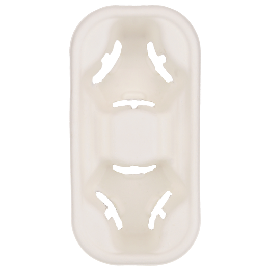 Холдер для стаканів на 2 секції з цукрової тростини, изображение 3