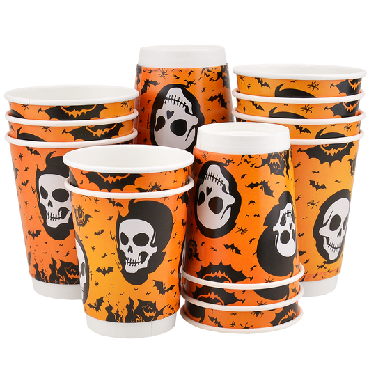 Стакан паперовий 270мл двошаровий Halloween 25шт, Розмір стакана: 270, Колір стакана: З зображенням, Матеріал: Картон, изображение 2