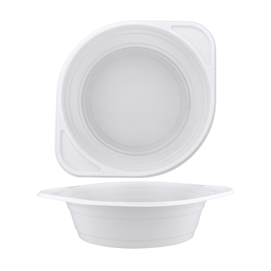 Тарелка пластиковая суповая белая 500мл 100шт, изображение 2