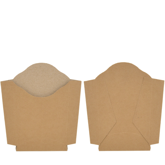 Упаковка для картоплі фрі крафт 120х80х35мм 50шт, изображение 3