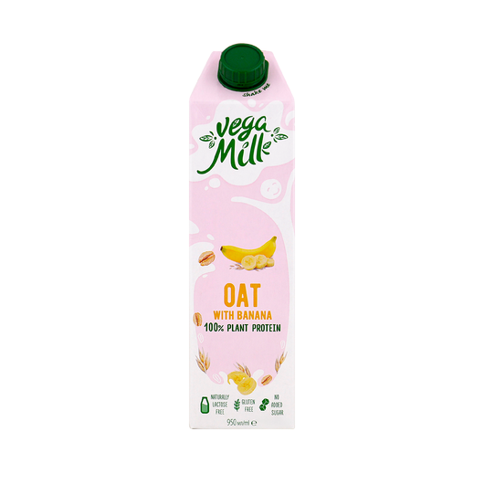 Vega Milk молоко рослинне Бананове з вівсом 1,5% 950мл