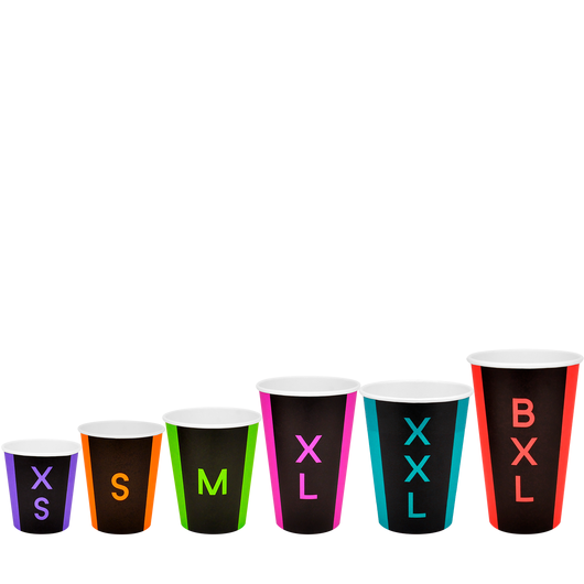 Стакан паперовий 340мл одношаровий XL рожевий 50шт, Розмір стакана: 340, Колір стакана: З зображенням, Матеріал: Картон, изображение 3