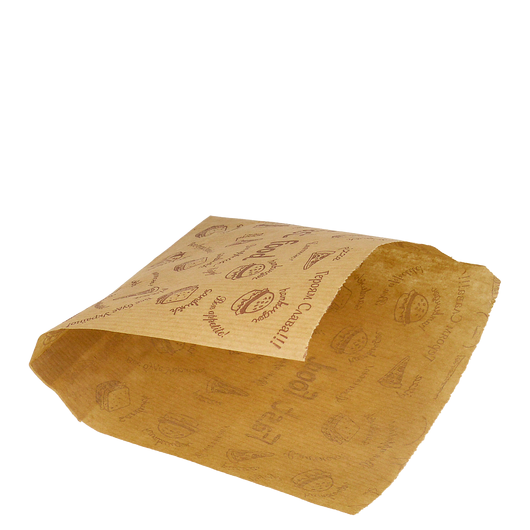 Паперовий пакет куточок Fast food крафт 140х140мм 500шт, изображение 2