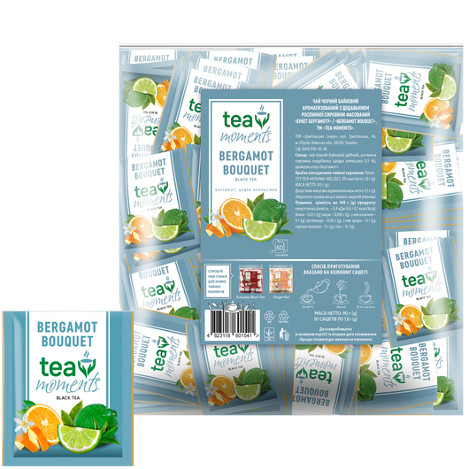 Чай черный Bergamot Bouquet Tea Moments 50шт х 1,8г