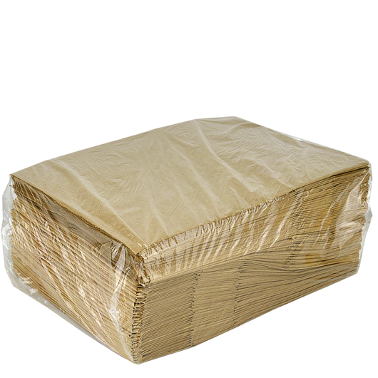 Паперовий пакет з прямокутним дном крафт 320х150х380мм 25шт, изображение 4