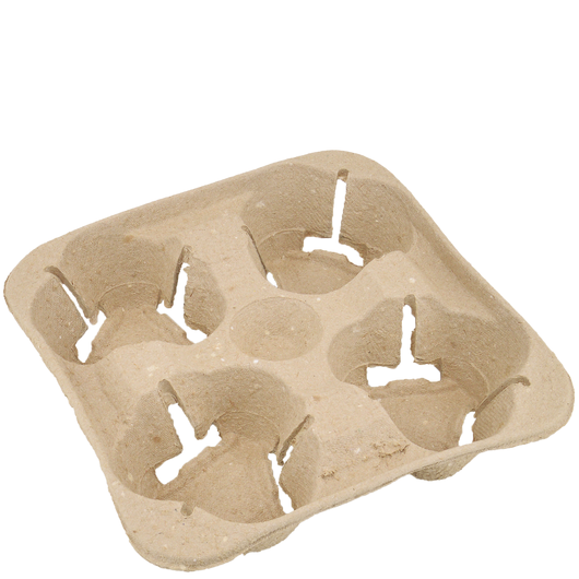 Холдер для стаканів на 4 секції крафт 110шт, изображение 2