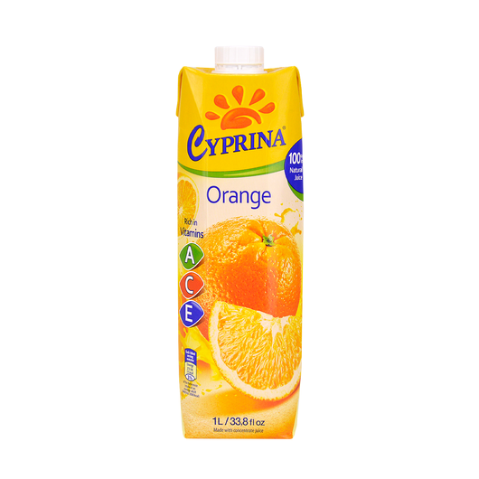 Сок Cyprina апельсиновый 1л