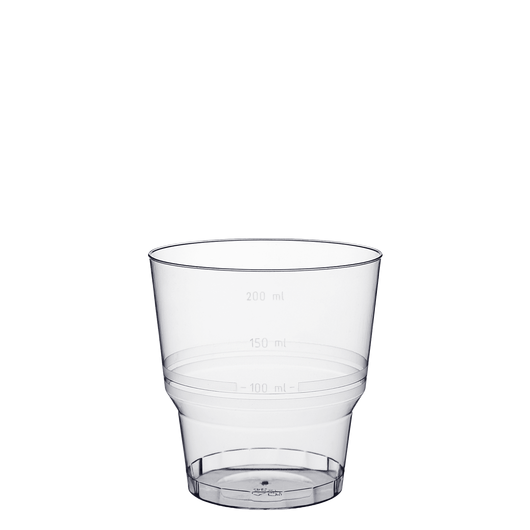 Стакан склоподібний прозорий 200мл 50шт, изображение 2