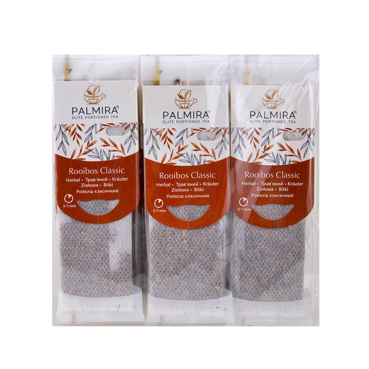 Чай трав'яний Ройбуш класичний PALMIRA 10шт х 2,4г, изображение 3