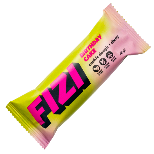 Батончик Fizi Guilty Pleasure Birthday cake у шоколадній глазурі 45г