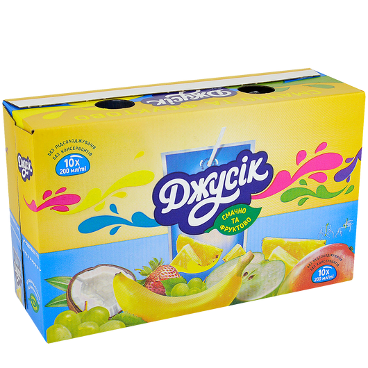 Сок Джусик Бананово-клубничный 200мл, изображение 3