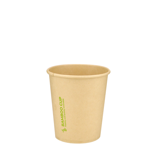 Стакан бамбуковый 185мл однослойный Bamboo Cup 50шт, Размер стакана: 185, Цвет стакана: Крафт, Материал: Бамбук