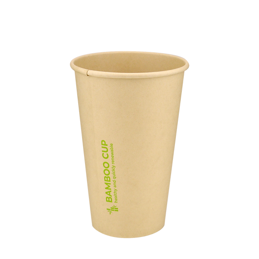 Стакан бамбуковый 340мл однослойный Bamboo Cup 50шт, Размер стакана: 340, Цвет стакана: Крафт, Материал: Бамбук