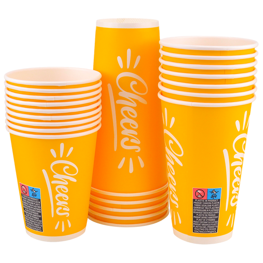 Стакан паперовий 500мл для холодних напоїв Cheers 50шт, Розмір стакана: 500, Колір стакана: З зображенням, Матеріал: Картон, изображение 2